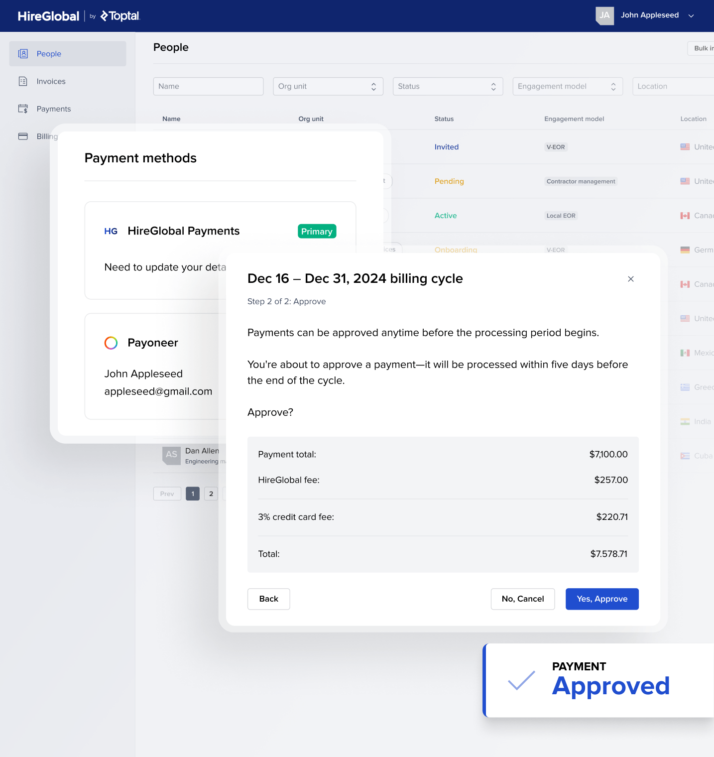 Global payroll services, simplified